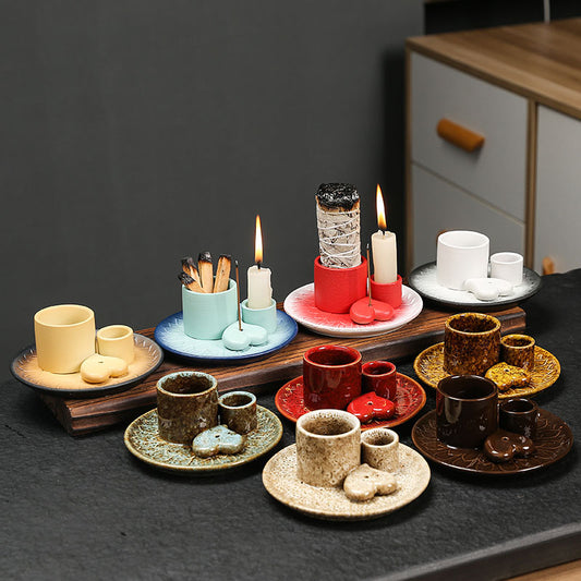 Ceramic Candle Holder Plate