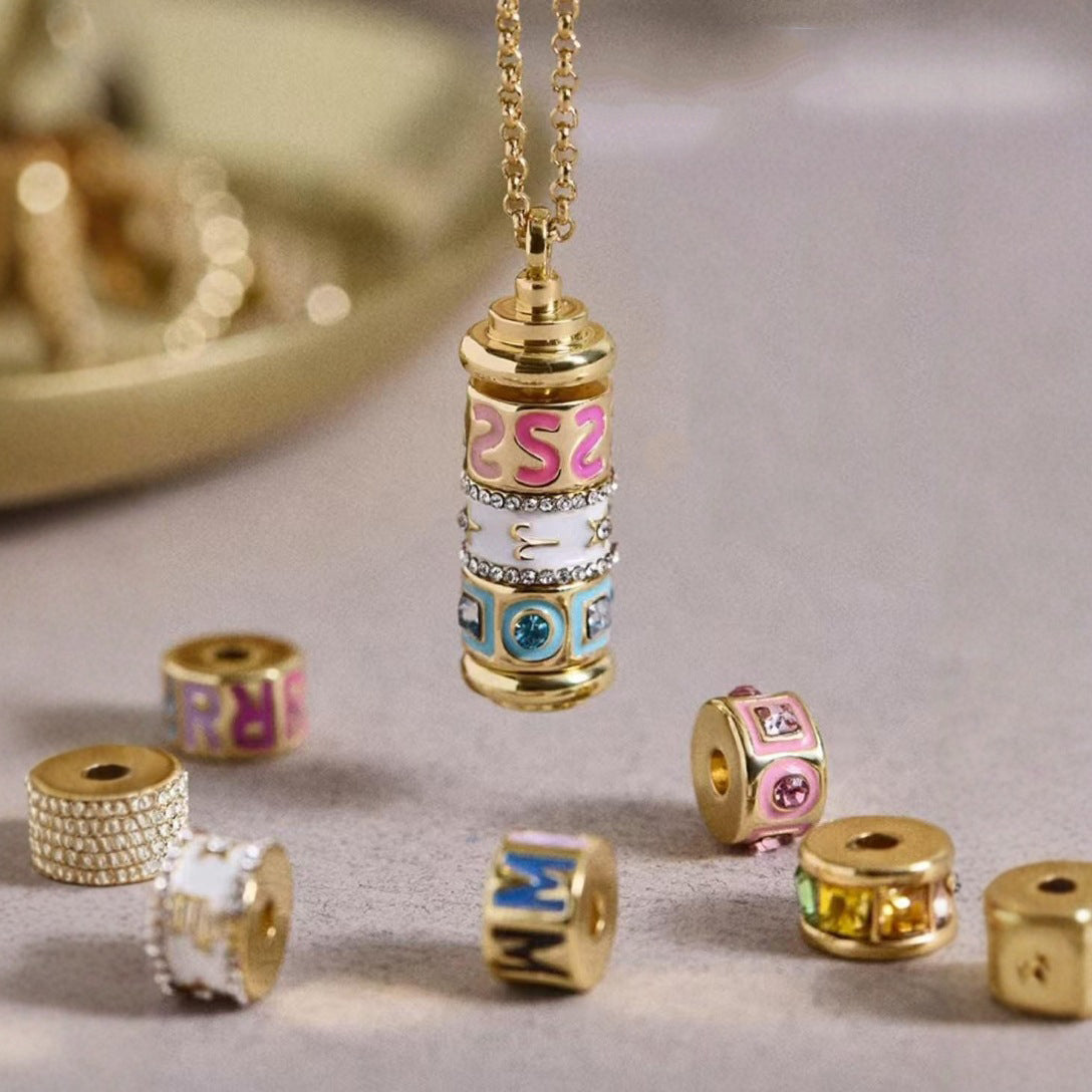 DIY Letter & Zodiac Charm Necklace