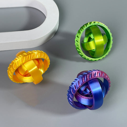 3D Printed Spiral Star Ring