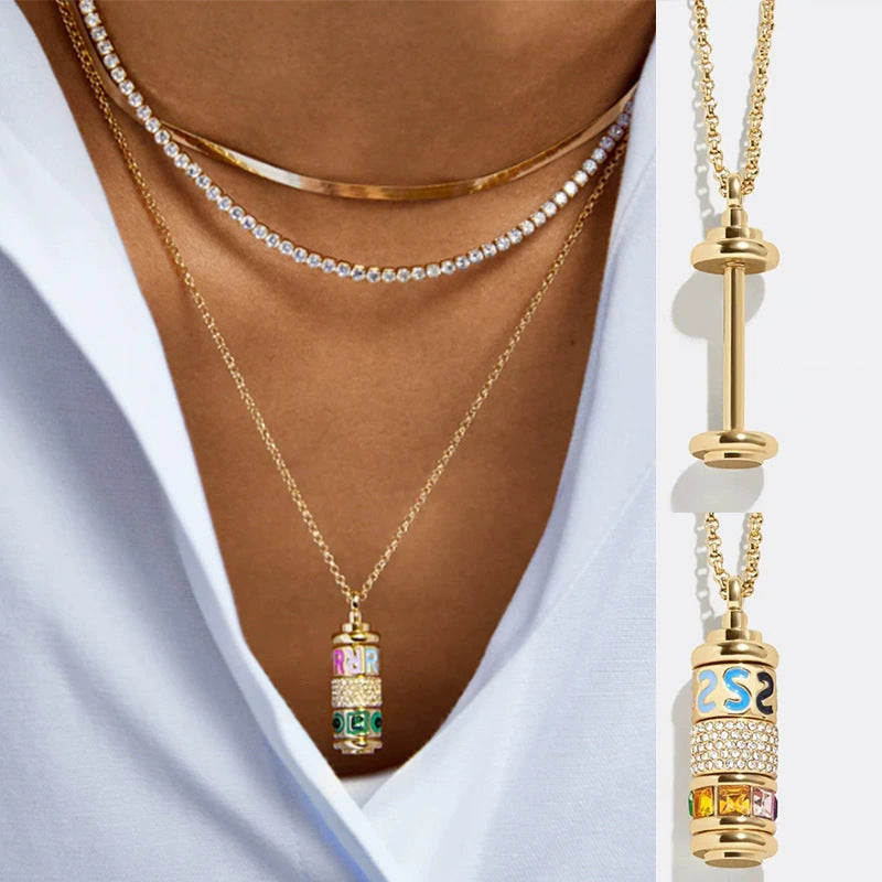 DIY Letter & Zodiac Charm Necklace