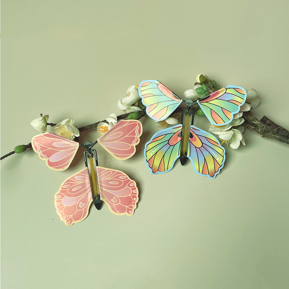Flying Paper Butterfly Toy