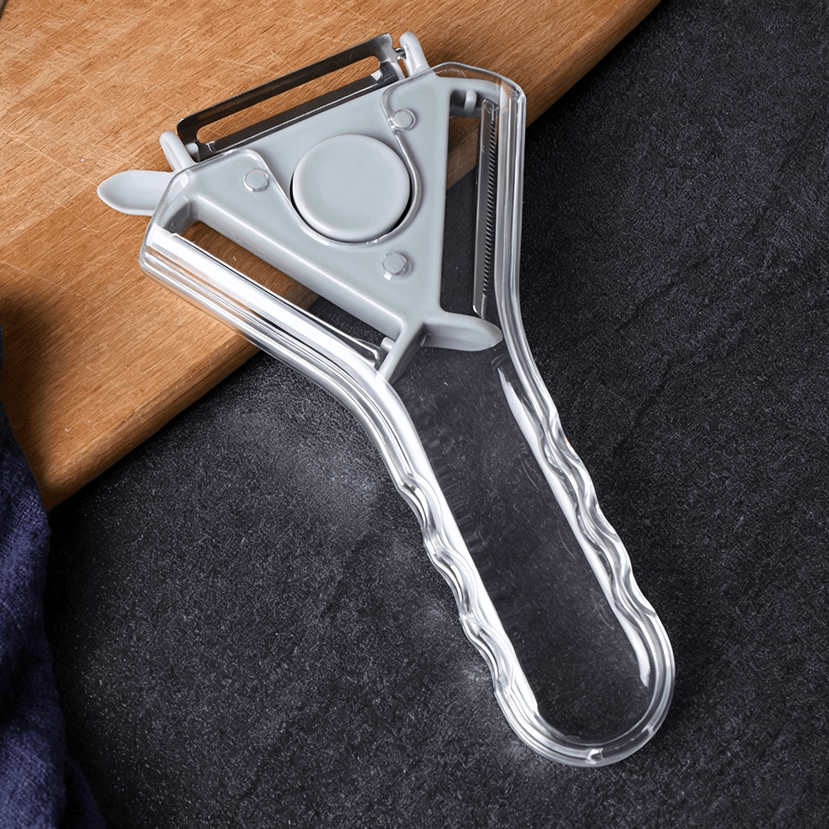 3-in-1 Rotating Vegetable Peeler โ Peel, Julienne & Prep with One Handy Tool