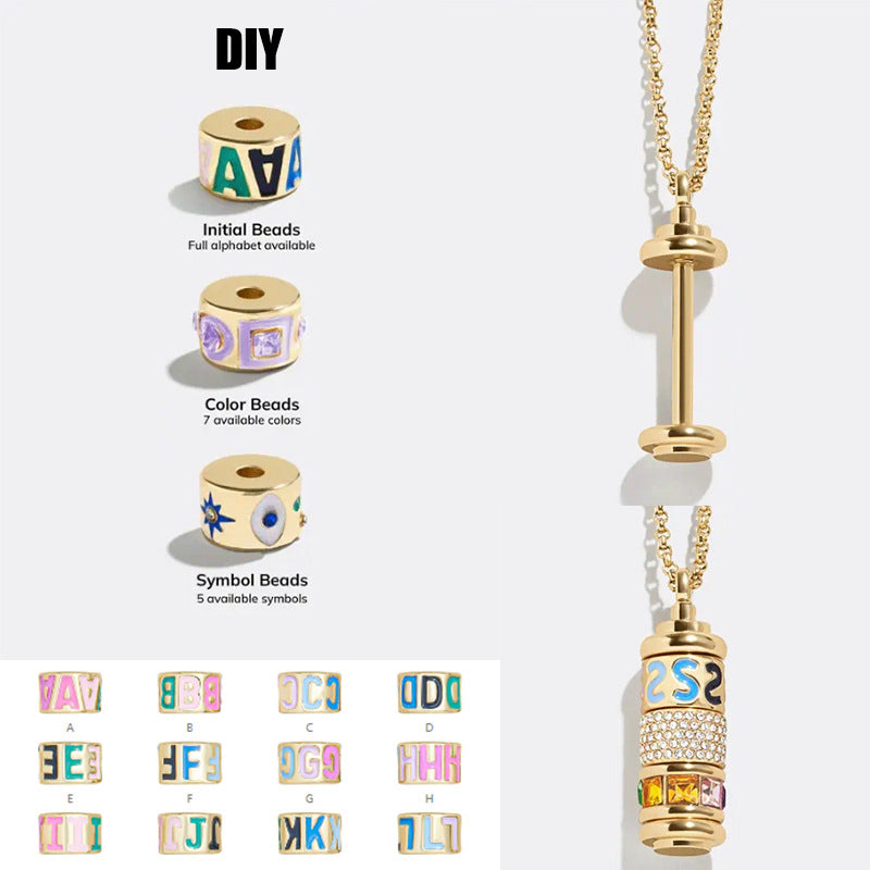 DIY Letter & Zodiac Charm Necklace