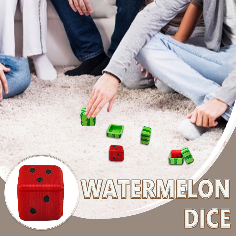 Watermelon-Shaped Game Dice