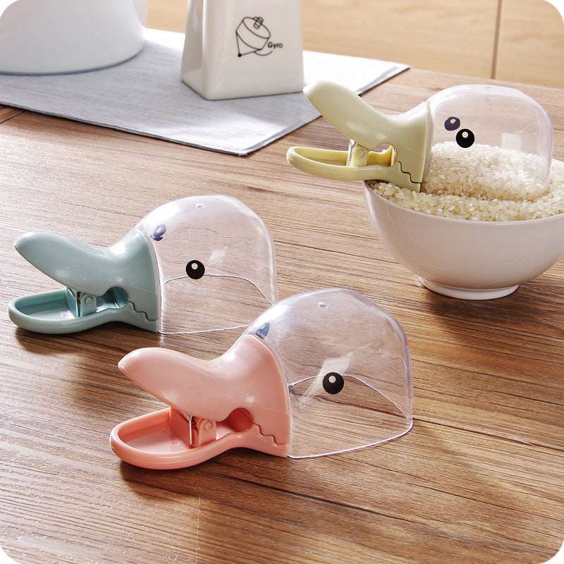 Cute Duck Multi-Use Food Scoop & Bag Clip — A Handy Little Helper for Kitchen & Pet Feeding