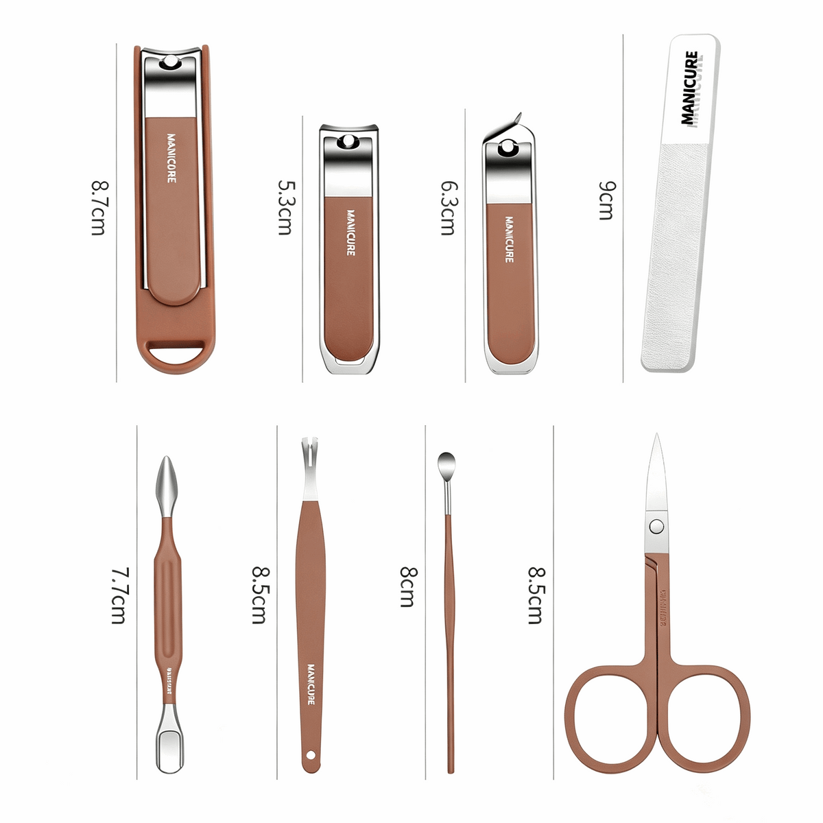 8-Piece Nail & Grooming Kit — Everyday Personal Care, All in One Case