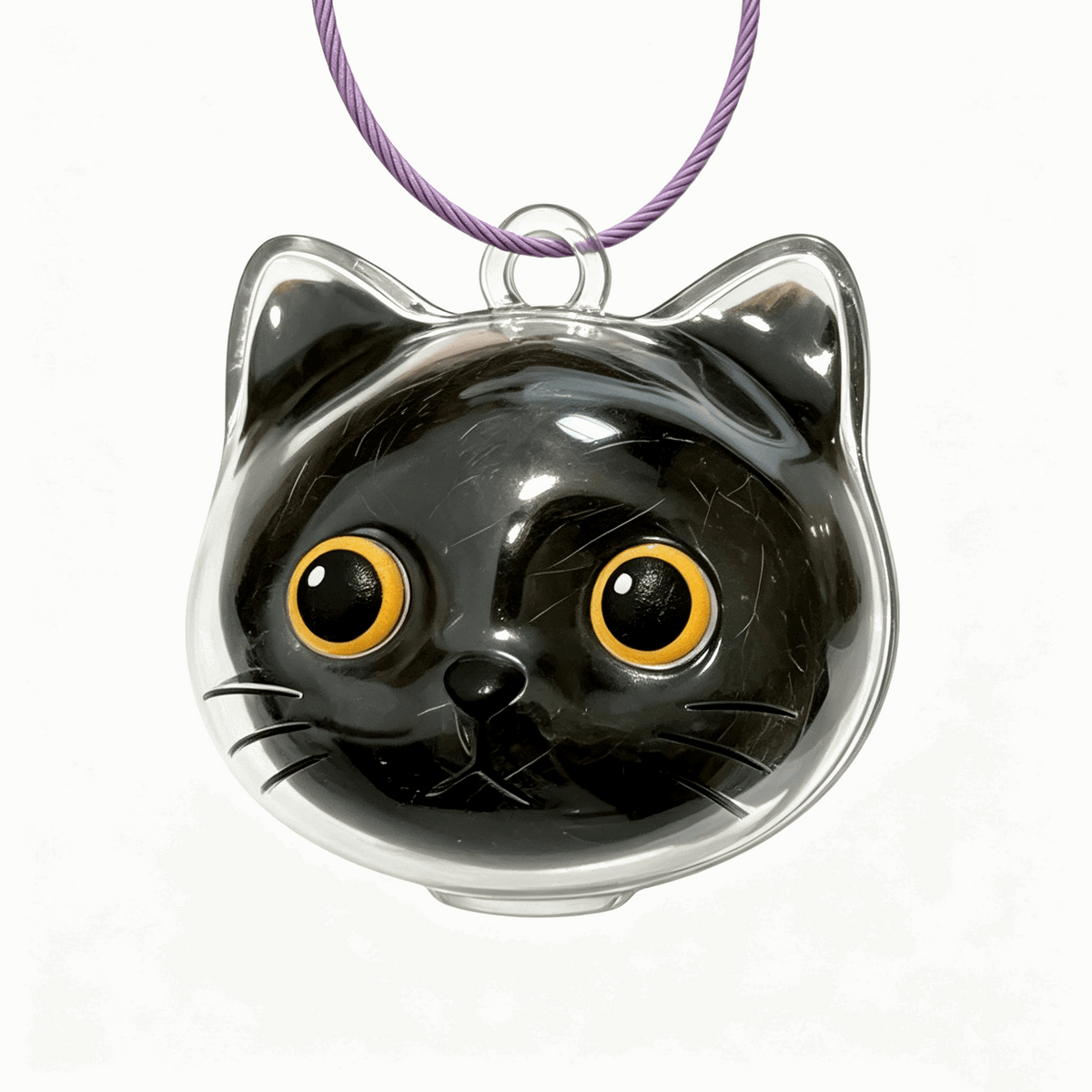 Cute Cat Hair Keepsake Keychain — A Tiny Place for a Little Piece of Your Cat