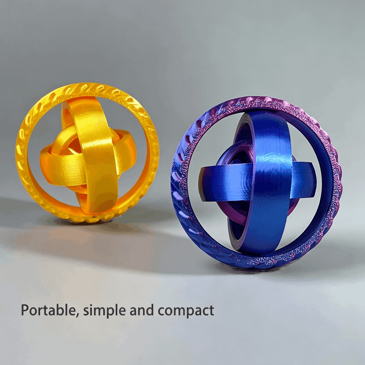 3D-Printed Spiral Star Ring Fidget Toy — Spin, Twist & Keep Your Hands Busy