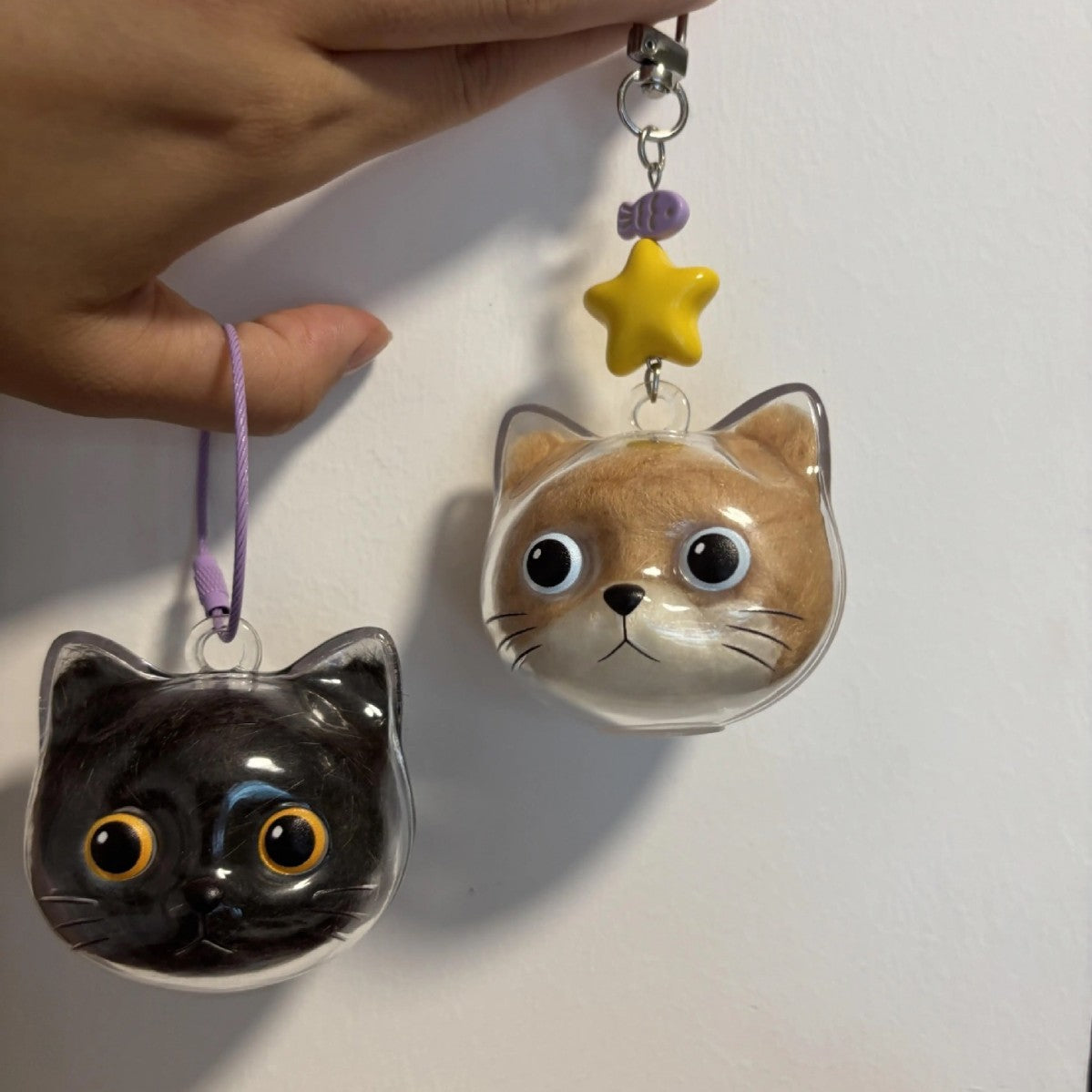 Kitten Hair Keepsake Keychain