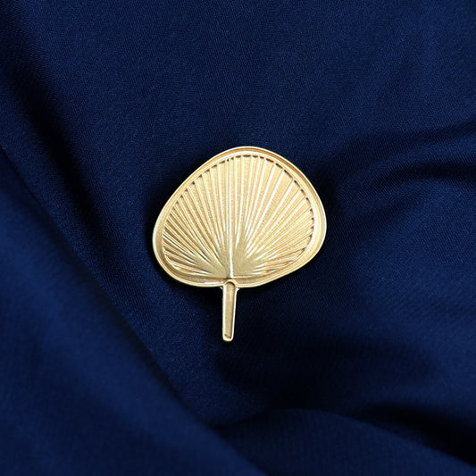 Brocade Fan Brooch