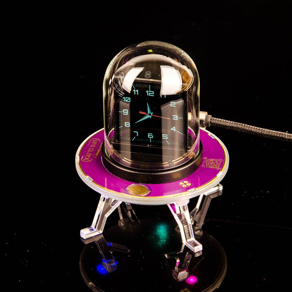 UFO-Shaped Multifunction LED Clock