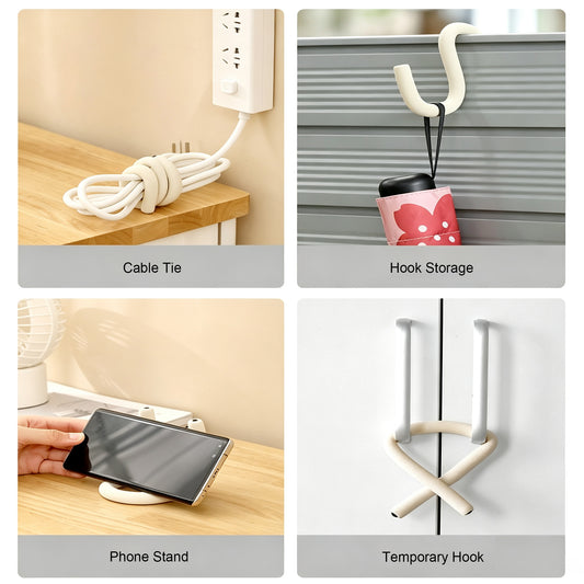 Flexible Multi-Use Organizer Strap — Bend It Into a Hook, Stand, Tie & More
