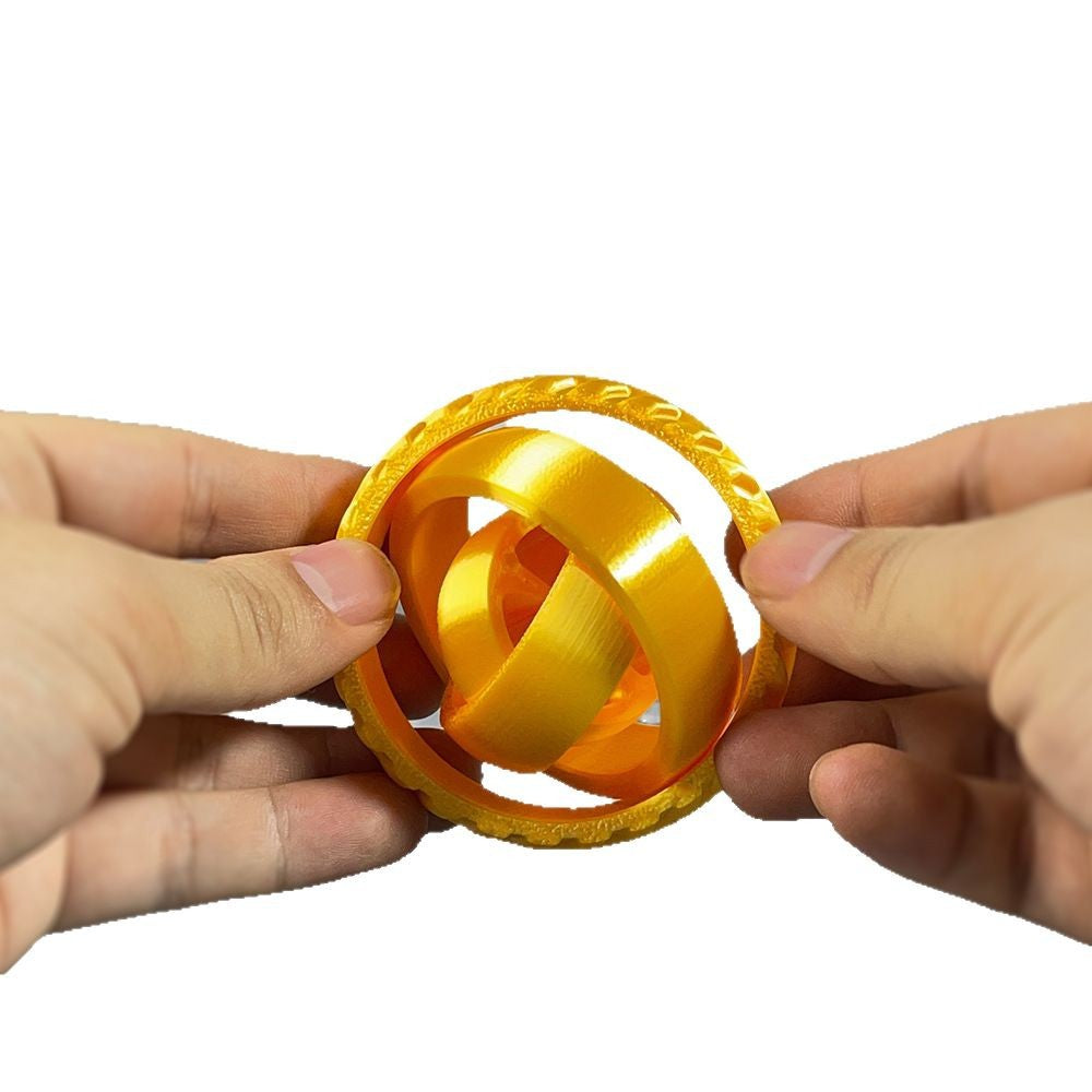 3D Printed Spiral Star Ring