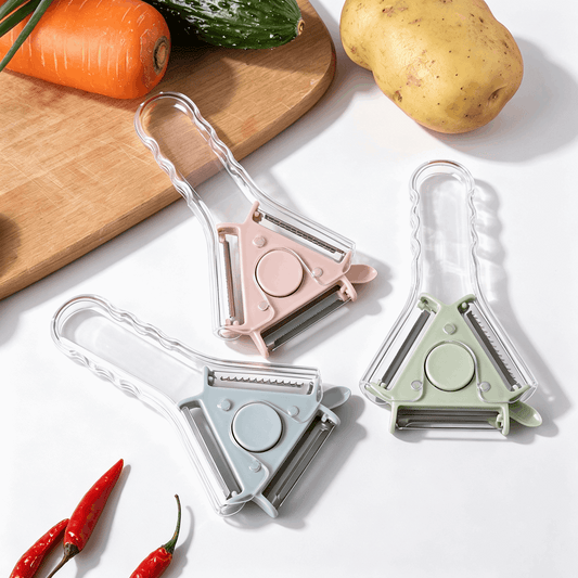 3-in-1 Rotating Vegetable Peeler — Peel, Julienne & Prep with One Handy Tool