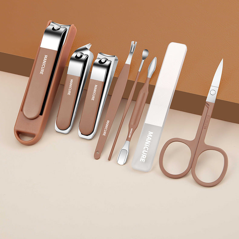 Anti-Splash Nail Clipper 8-Piece Set