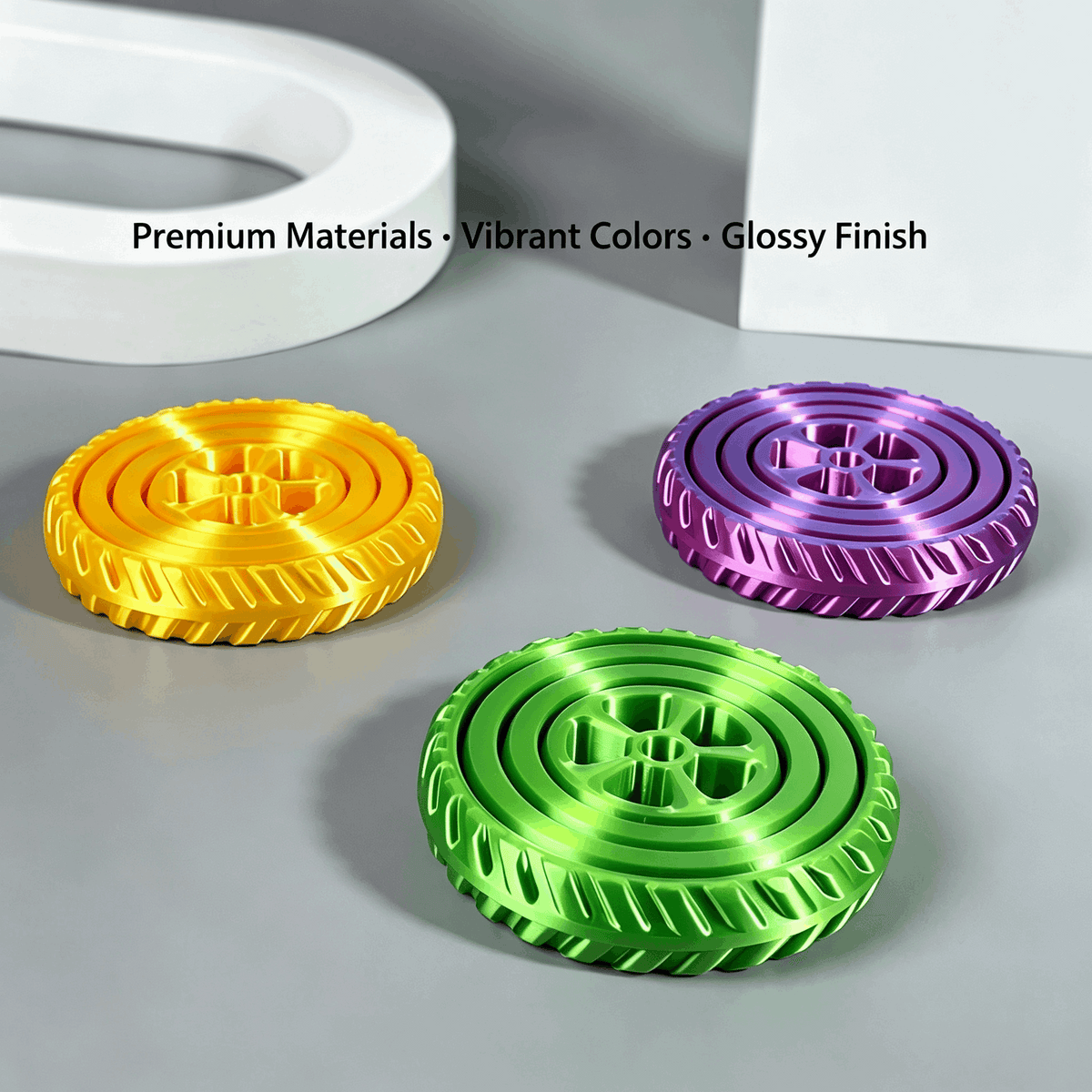 3D-Printed Spiral Star Ring Fidget Toy — Spin, Twist & Keep Your Hands Busy