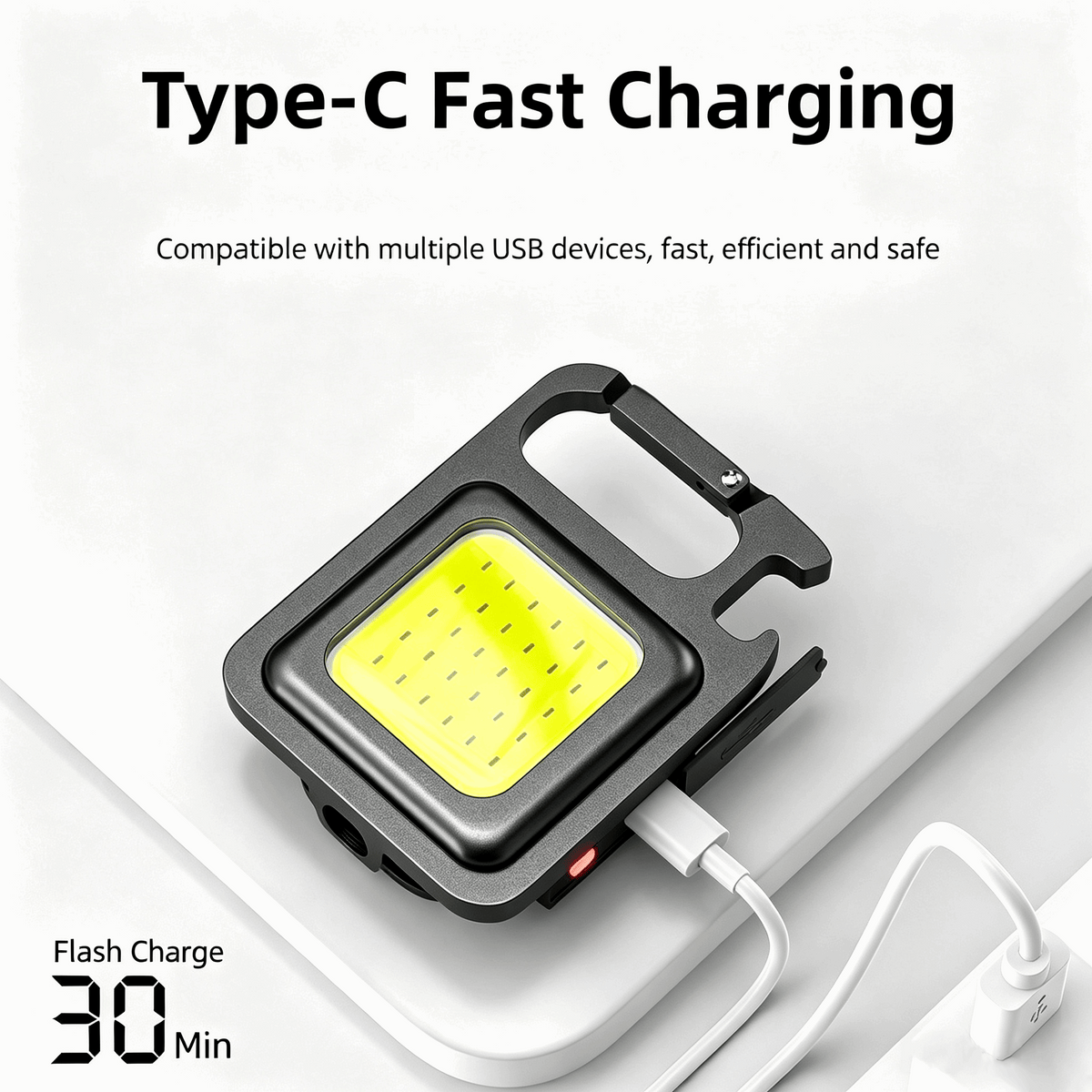 Mini COB Keychain Work Light — A Pocket-Sized Light for Everyday Emergencies