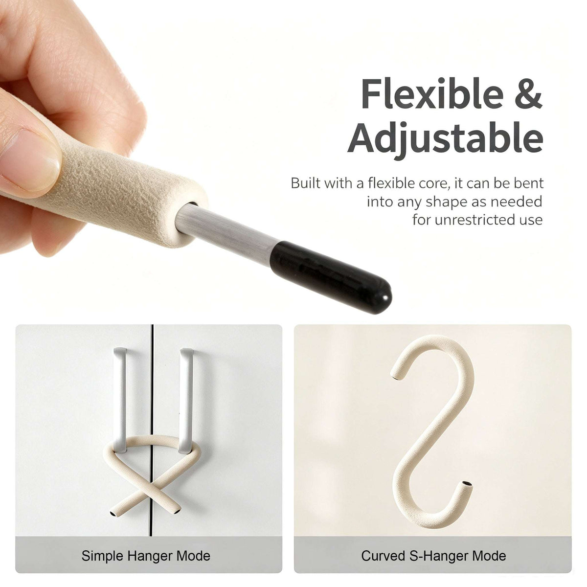 Flexible Multi-Use Organizer Strap — Bend It Into a Hook, Stand, Tie & More